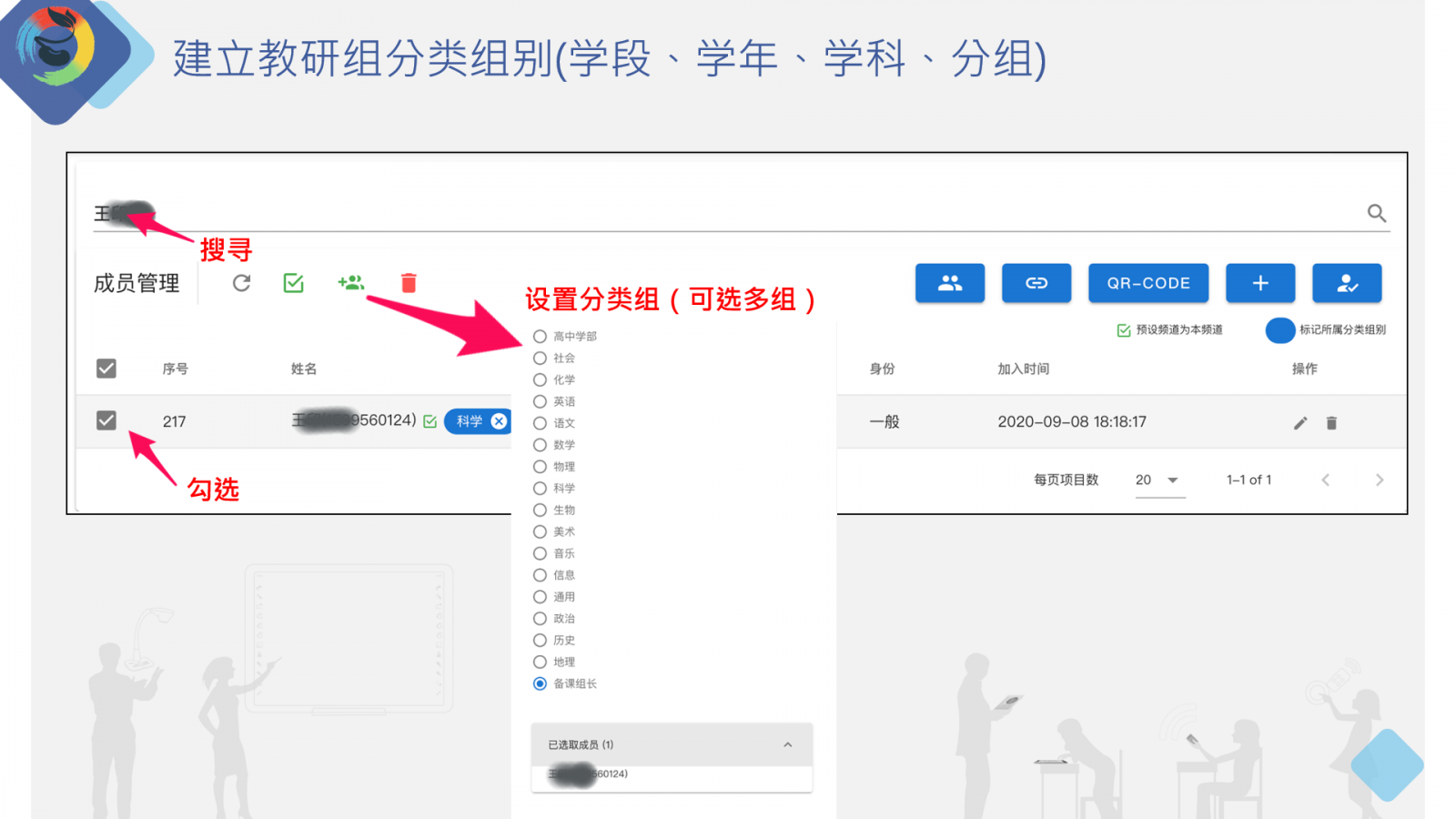 蘇格拉底平臺(tái)成員分類